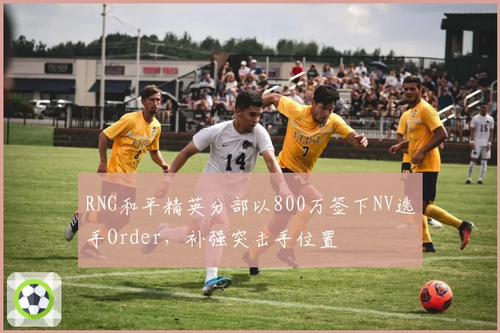 RNG和平精英分部以800万签下NV选手Order，补强突击手位置